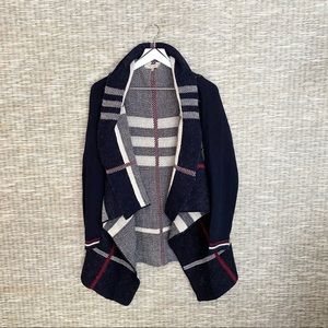 Navy & Red Striped Wool Sweater (NWOT)